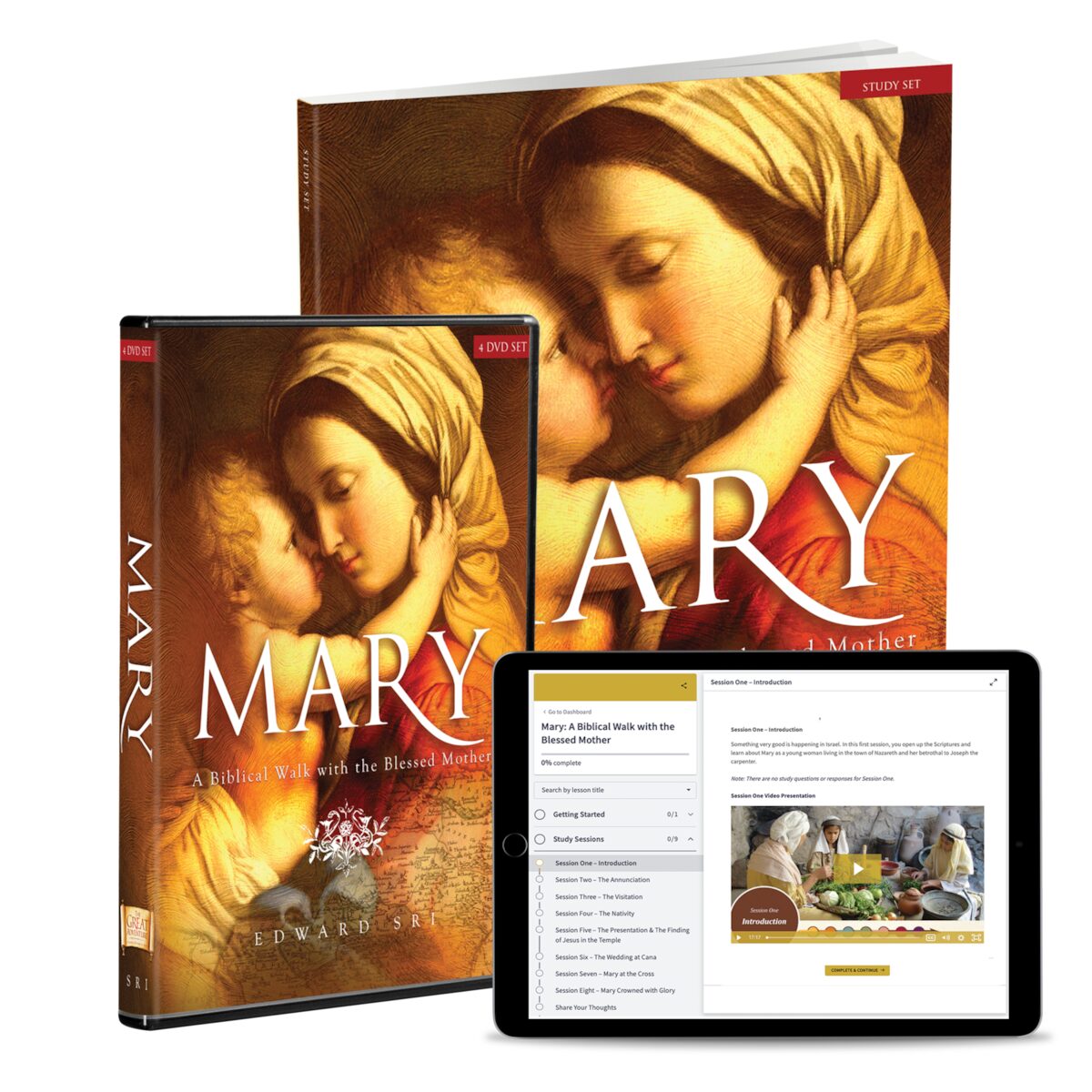 Mary: A Biblical Walk with the Blessed Mother: Starter Pack, English + onl…